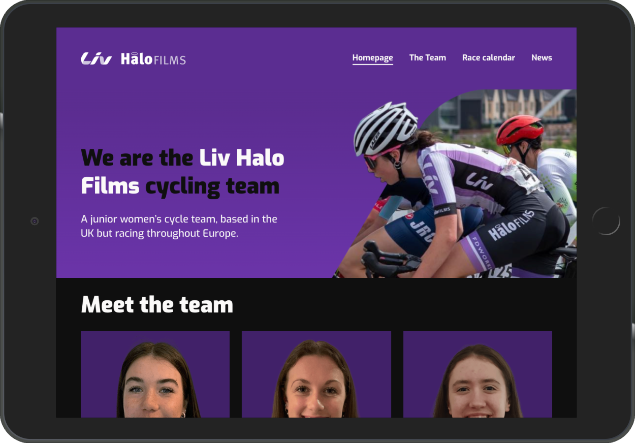 Liv Halo team website