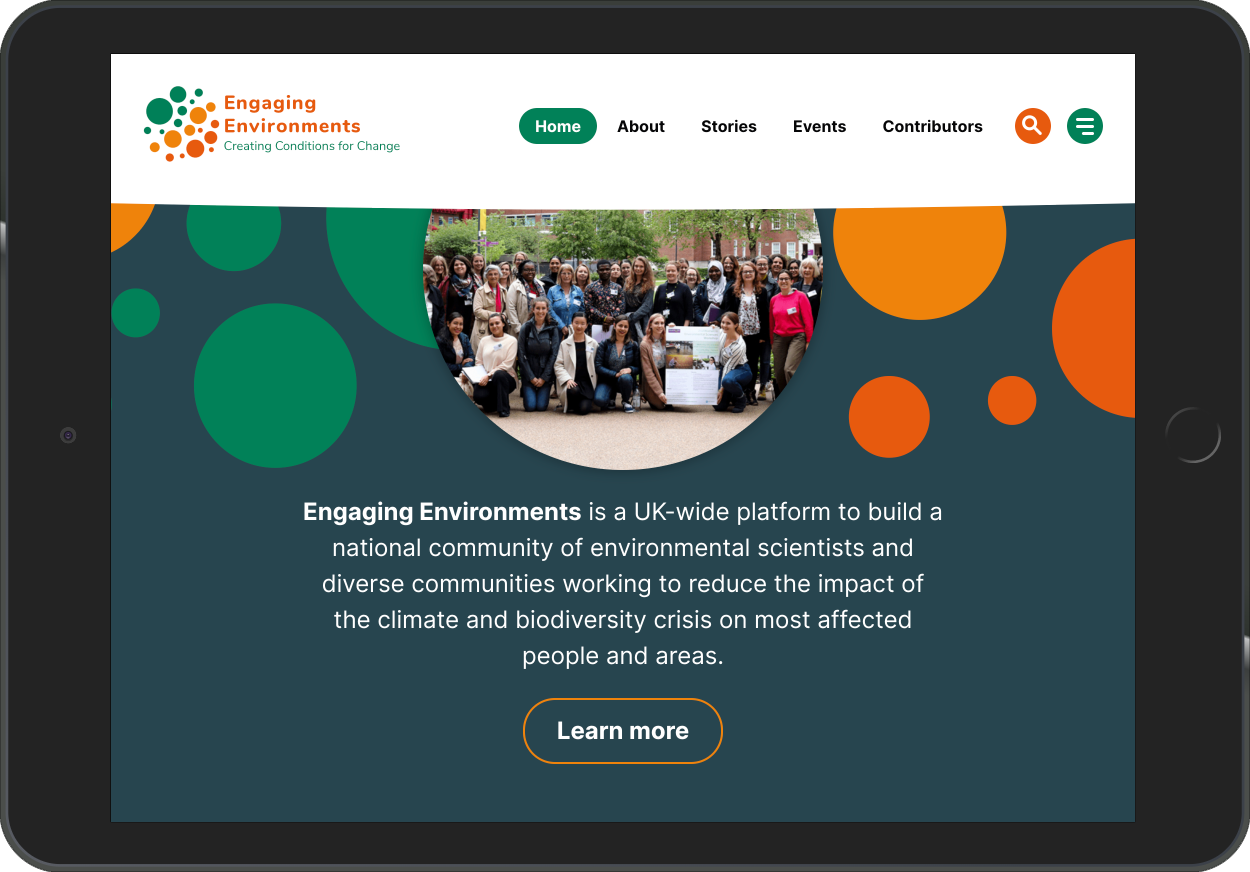 Engaging Environments homepage