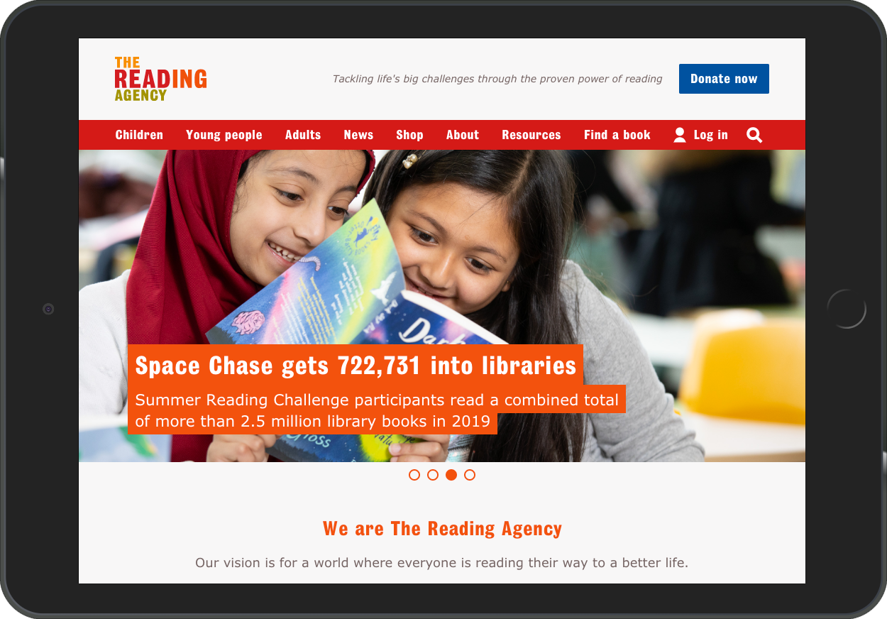 Reading Agency Homepage